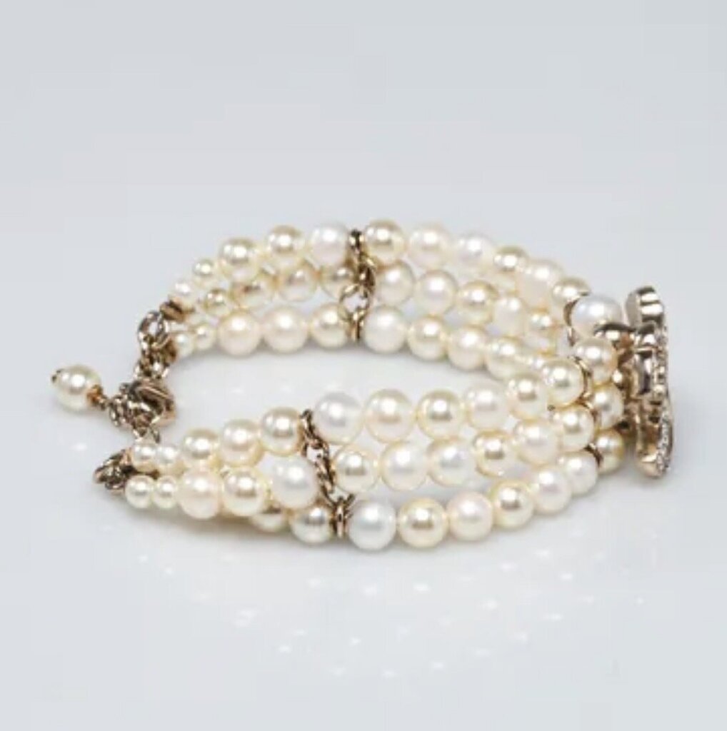 Faux Pearl Strand Bracelet