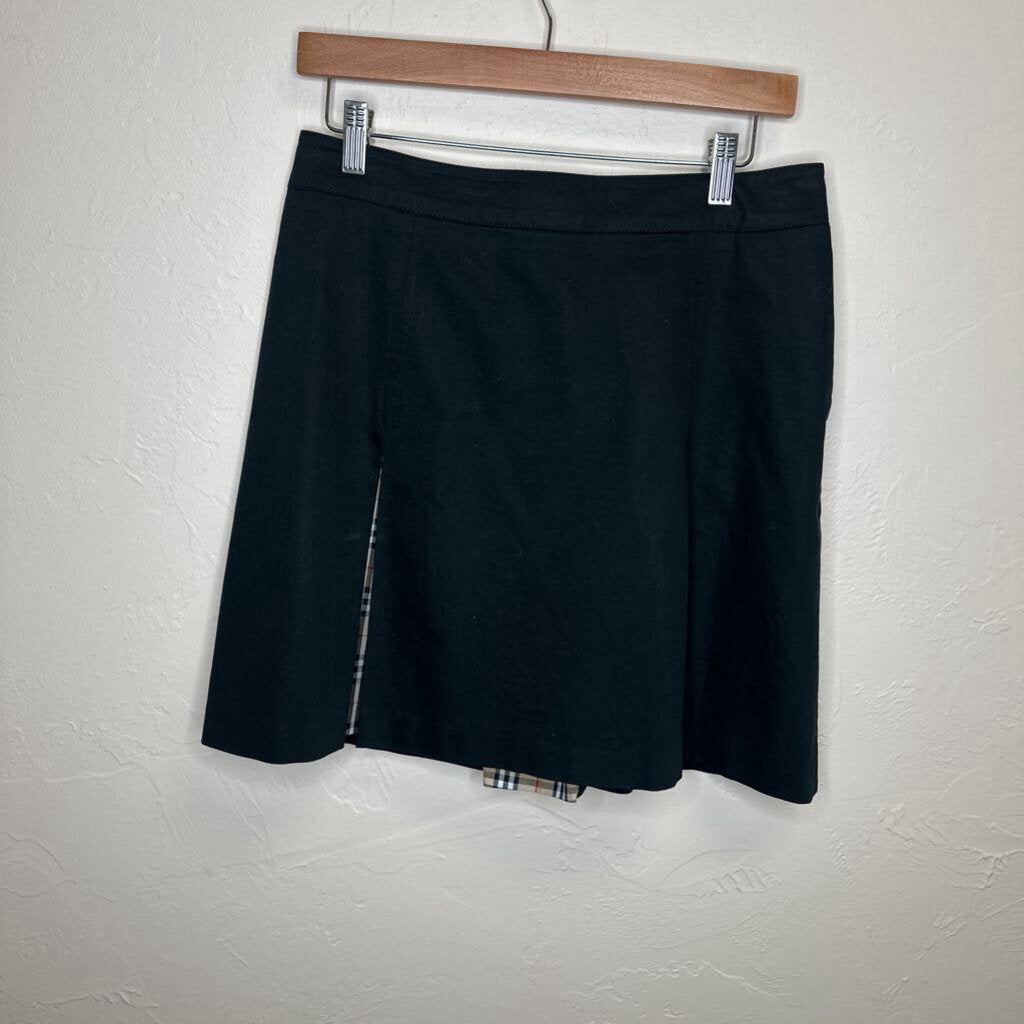 skirt with plaid inserts