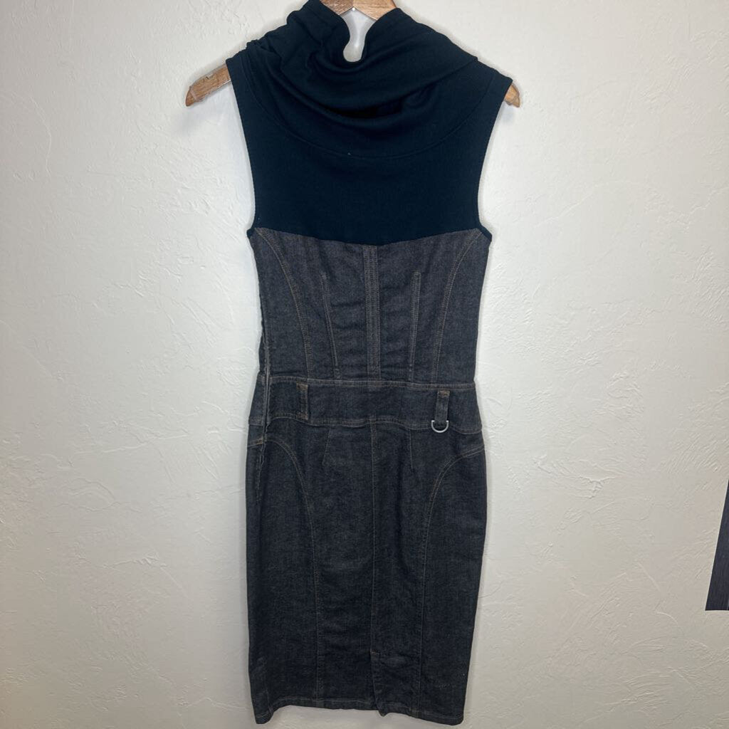 denim dress fabric top