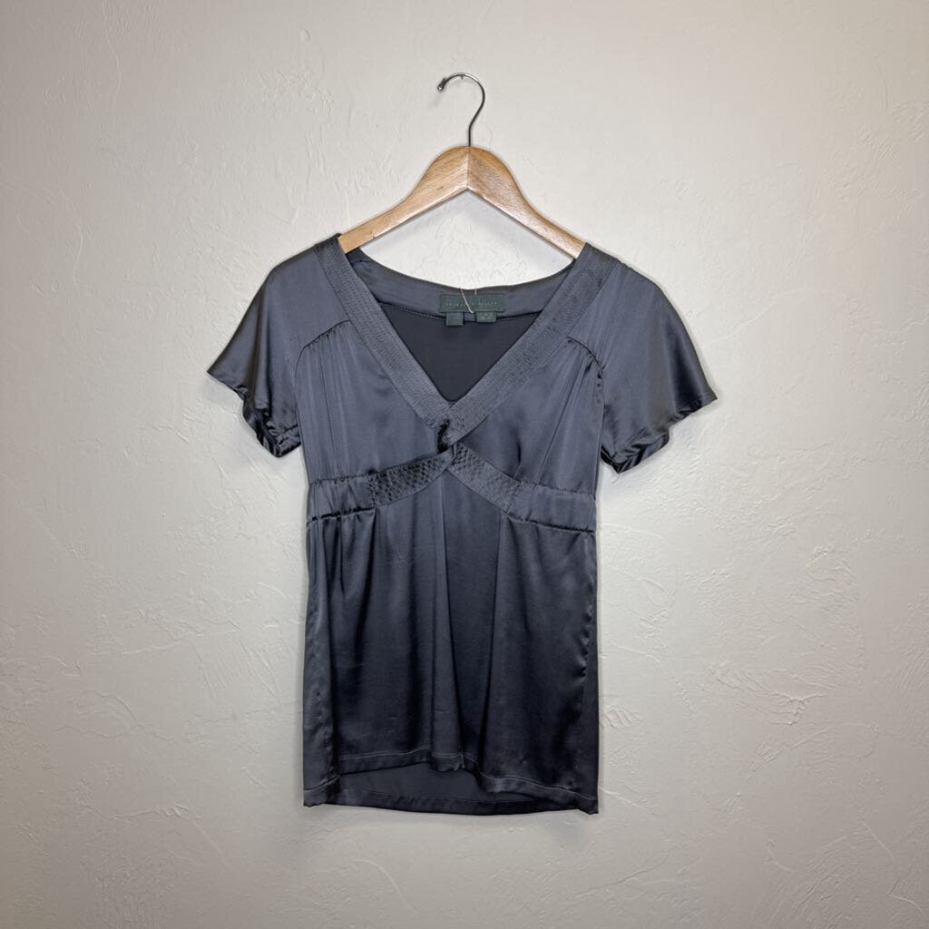 s/s silk blouse