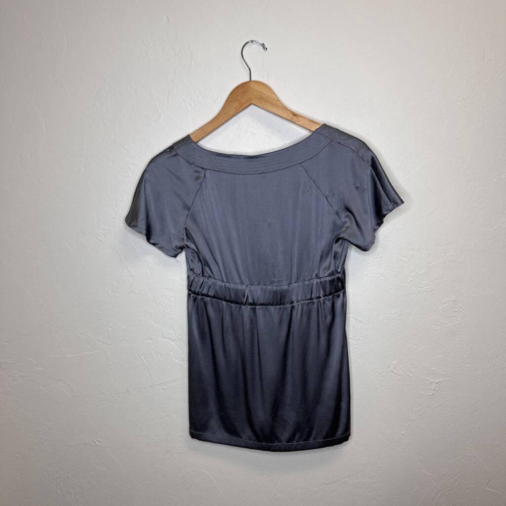 s/s silk blouse