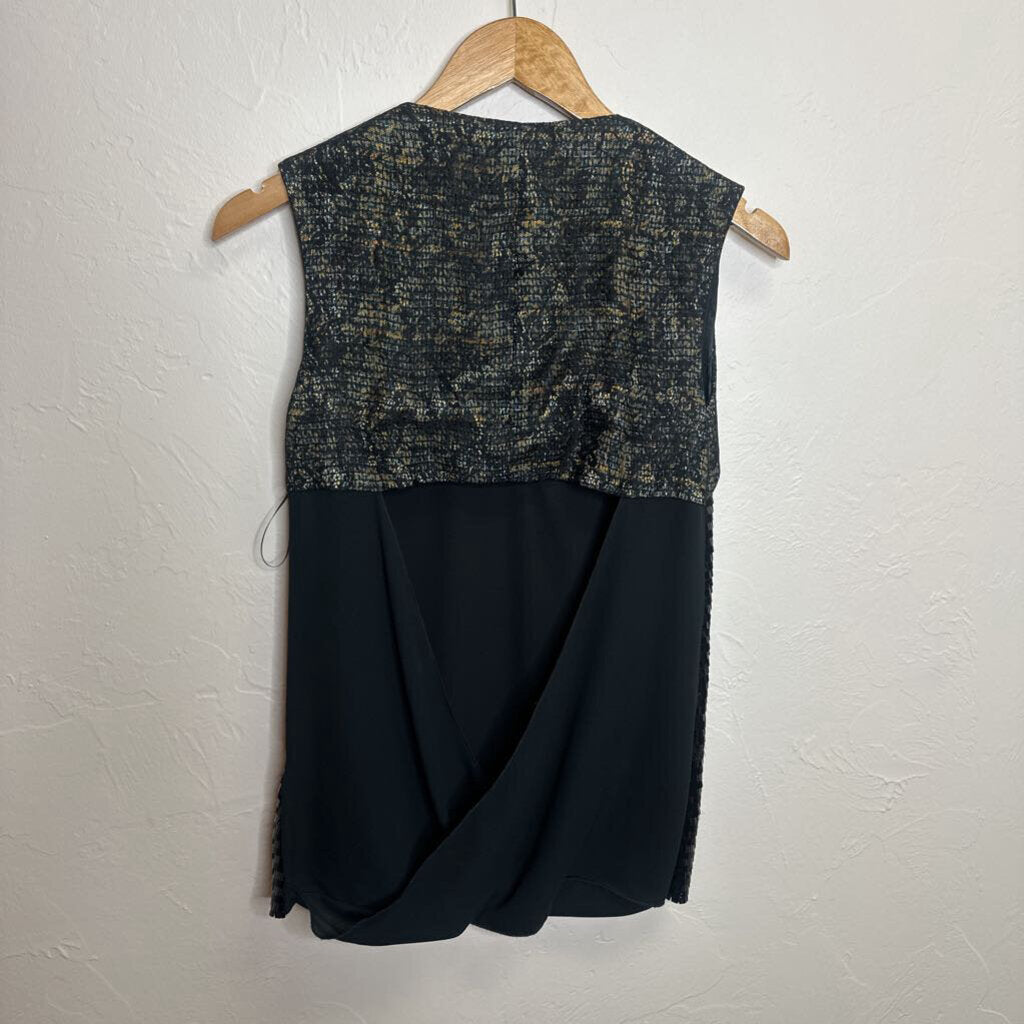 Black sequin Sleeveless top