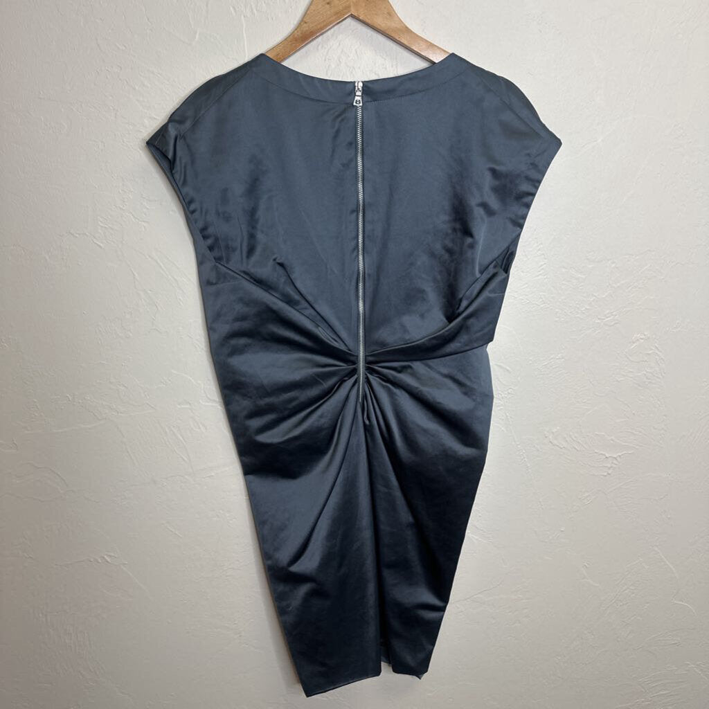 Grey beaded cocktail dress