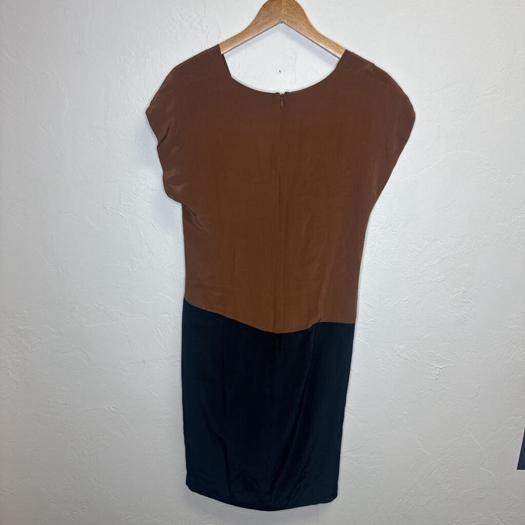 Brown Viscose Cocktail Dress