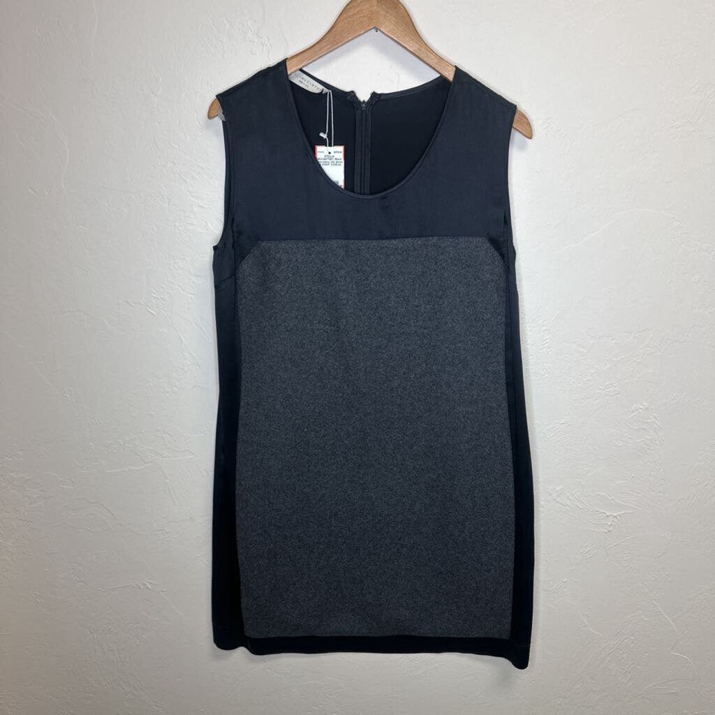 Black Sleeveless silk dress