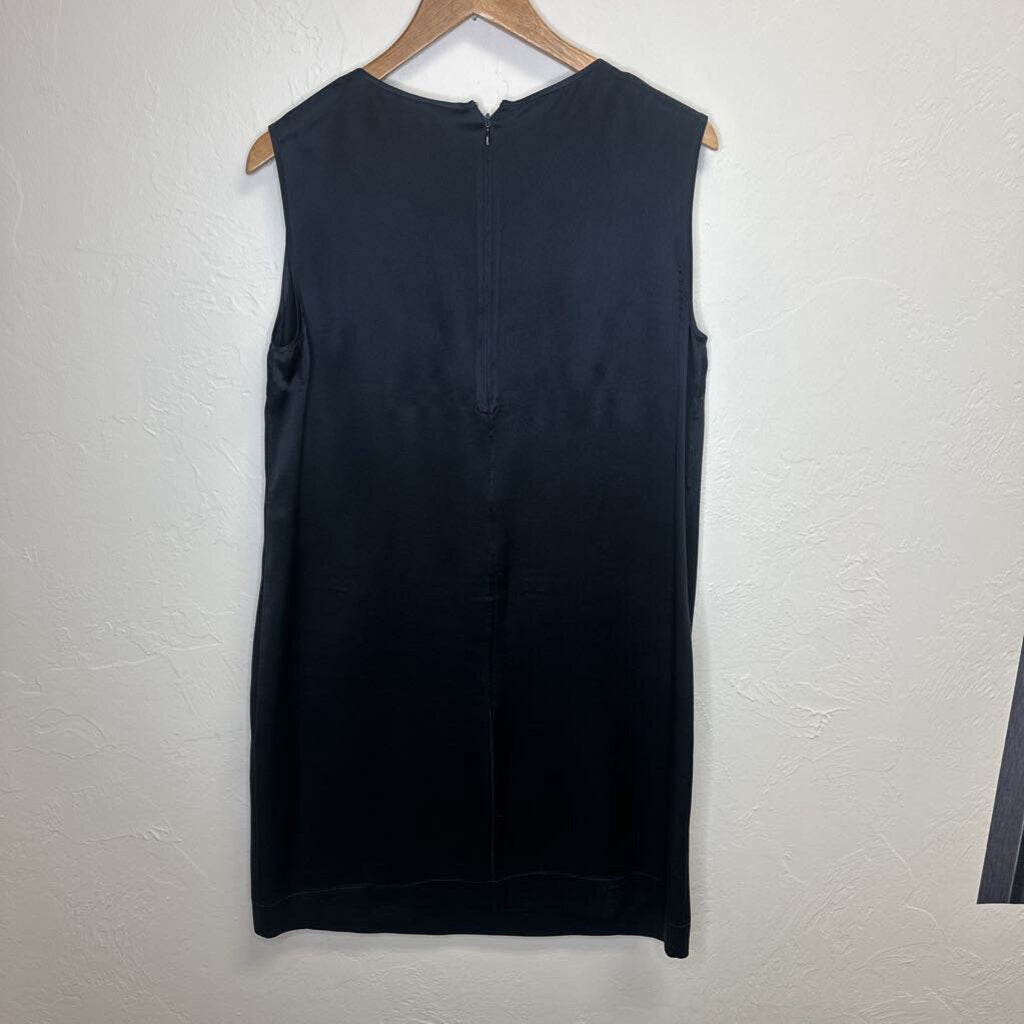 Black Sleeveless silk dress