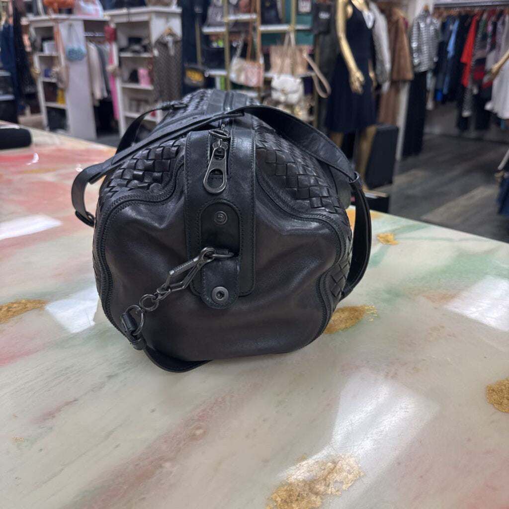 Black Nero Intrecciato Large Classic Duffle