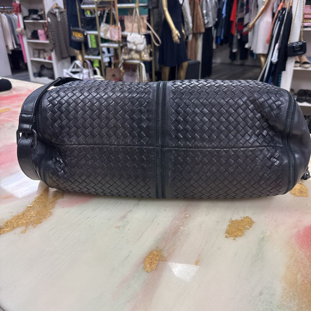 Black Nero Intrecciato Large Classic Duffle