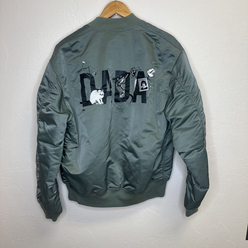 Green Satin Bomber Jackst
