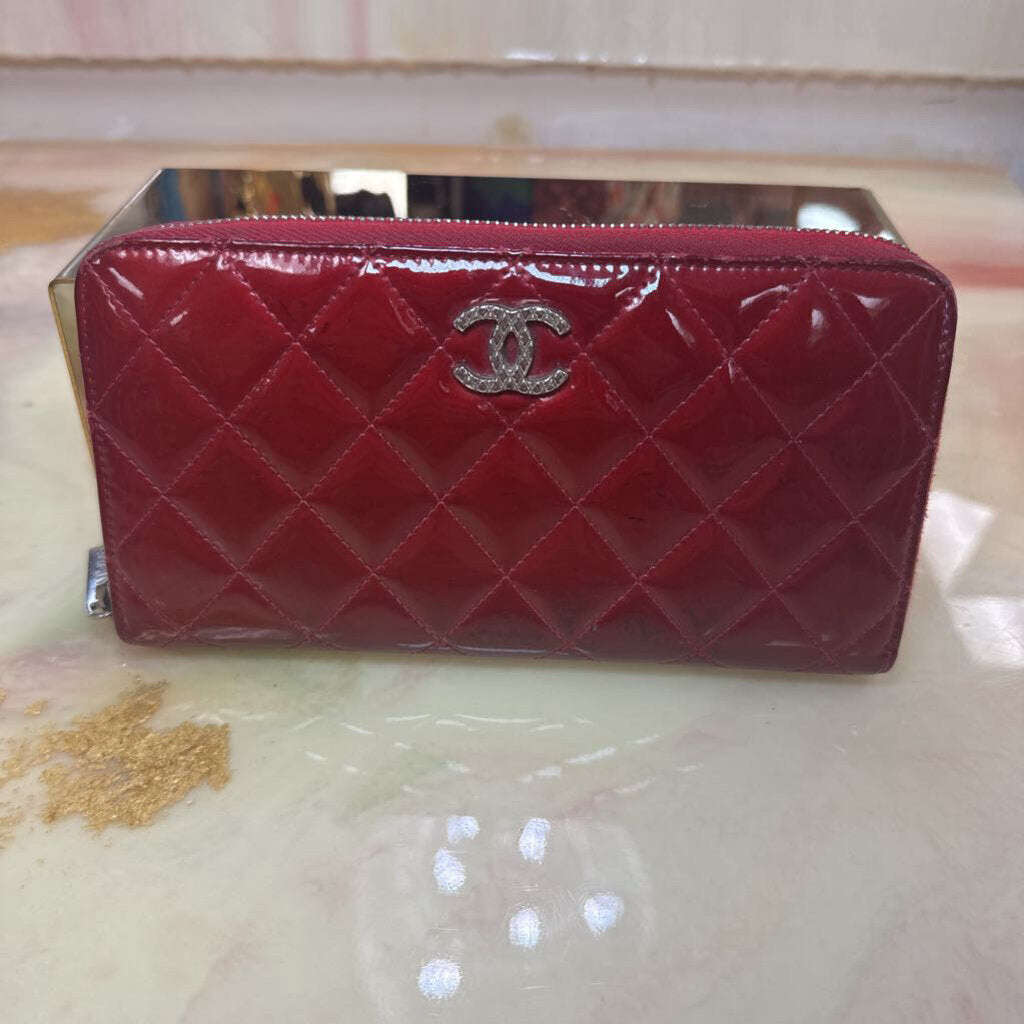 Red Patent Leather Wallet