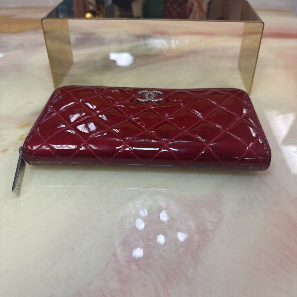 Red Patent Leather Wallet