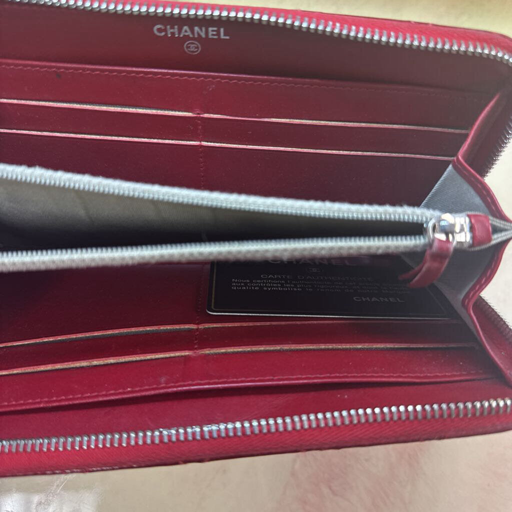 Red Patent Leather Wallet