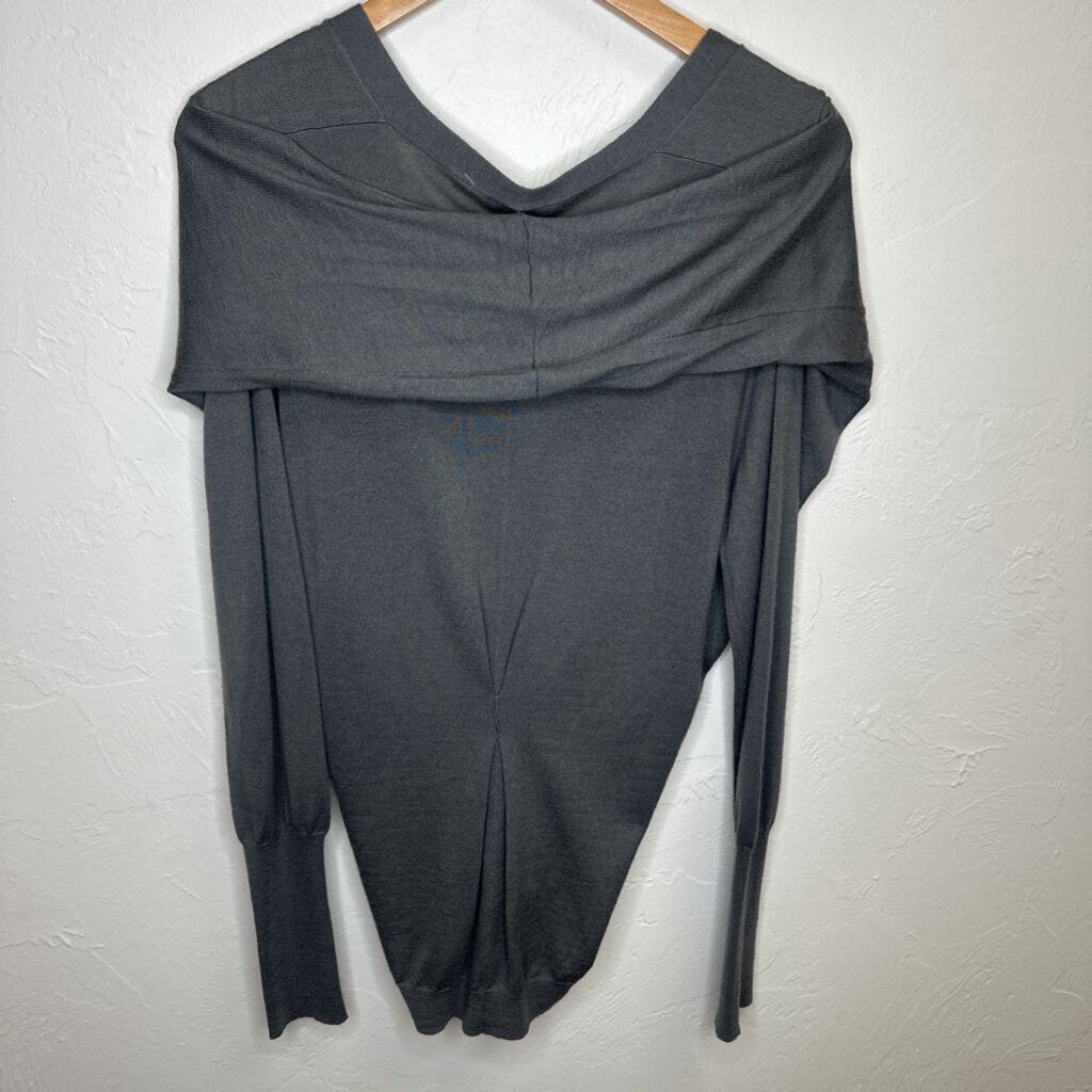 Dark Grey Cashmere Cardigan
