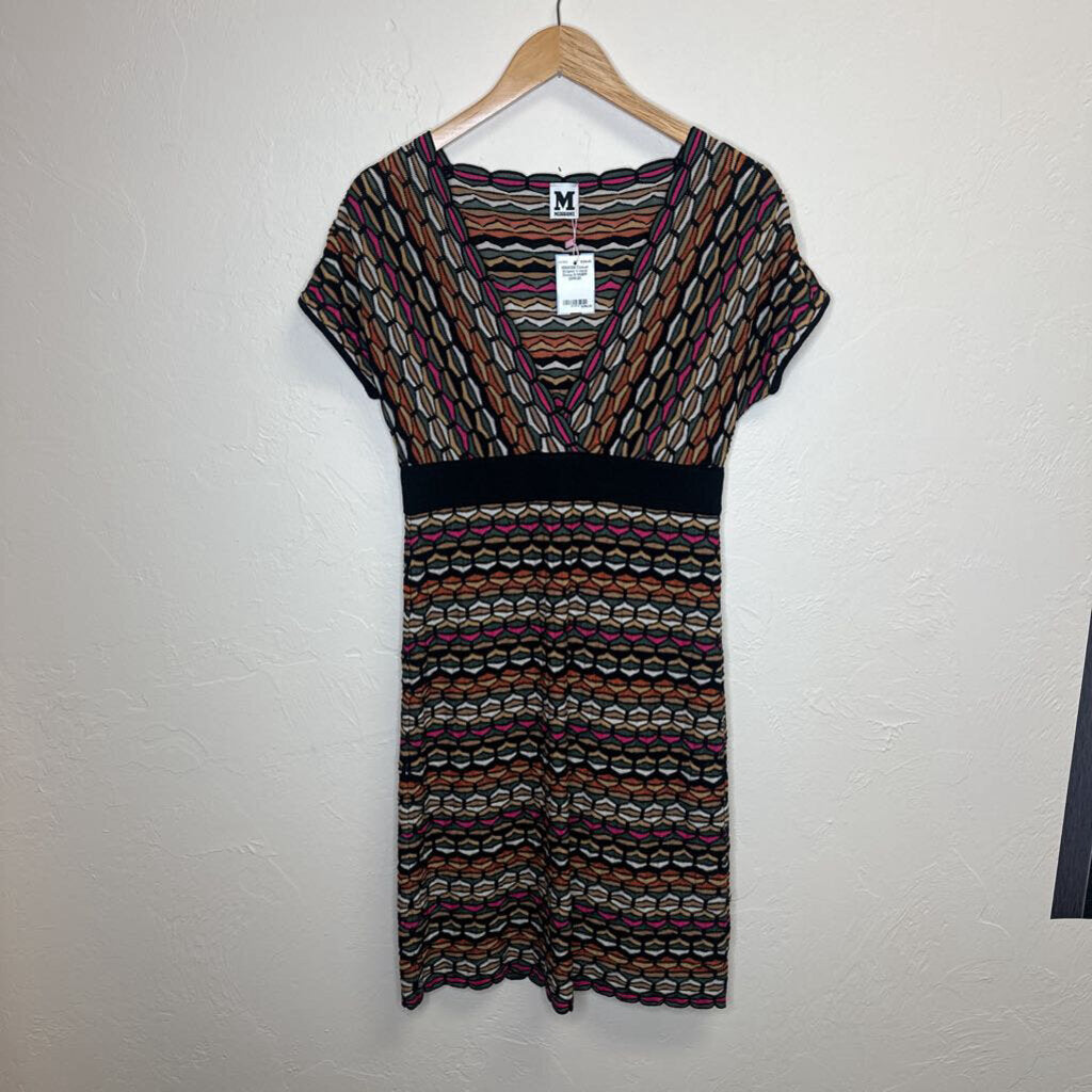 Casual Striped V-neck Dress
