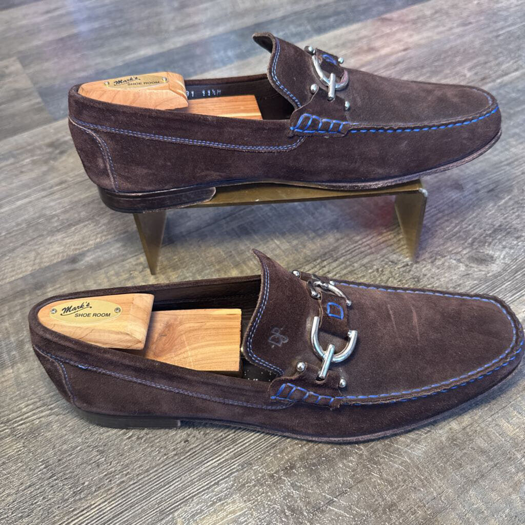 Brown Velvet Loafers