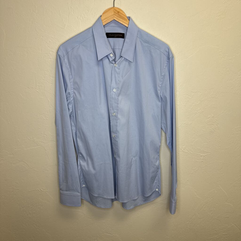 Blue LS Button Down Dress Shirt