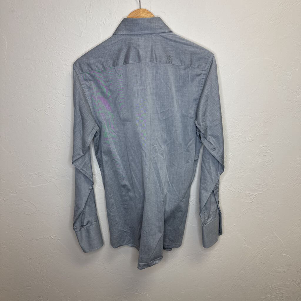 Silver Long Sleeve Button Down