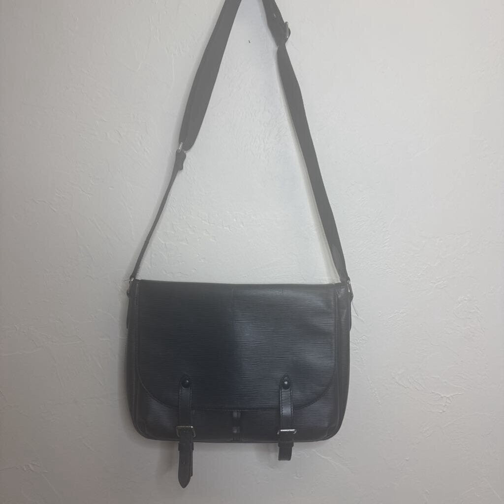 Black Epi Christopher Messenger Bag