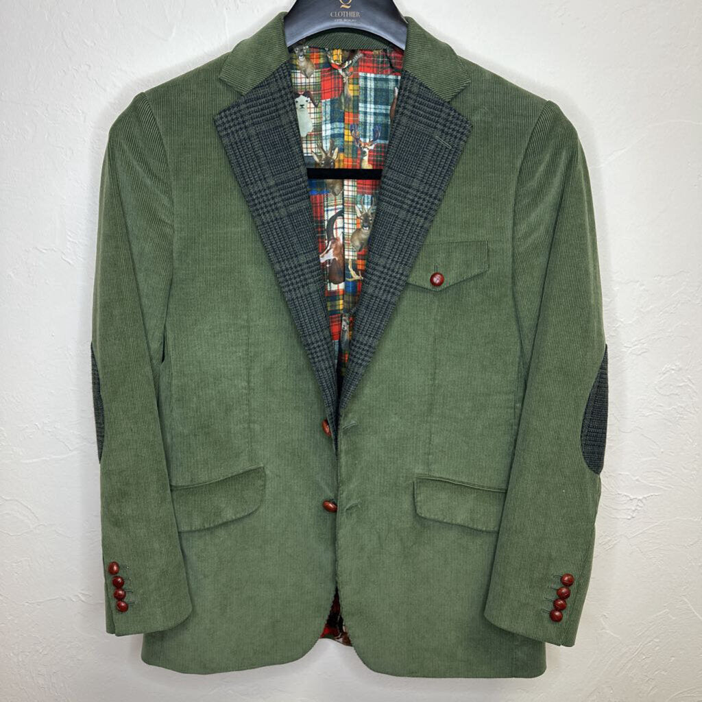 Custom Green Wool Blazer