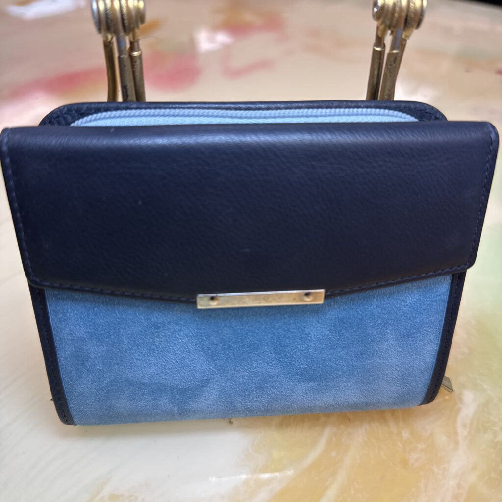 Blue Suede Wallet