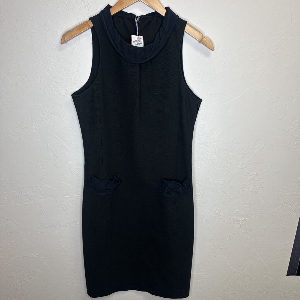 Black Sleeveless Ruffle Dress