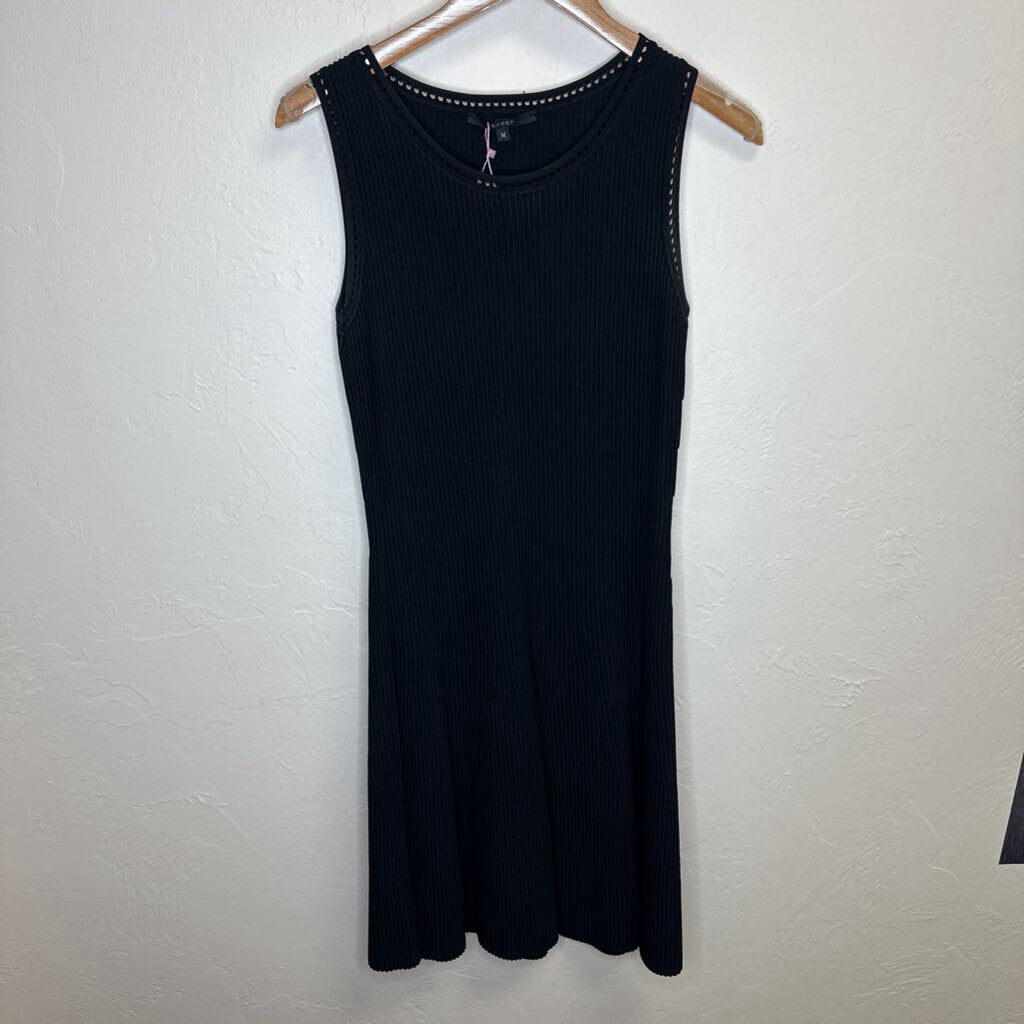 Black A Line Sleeveless Dress