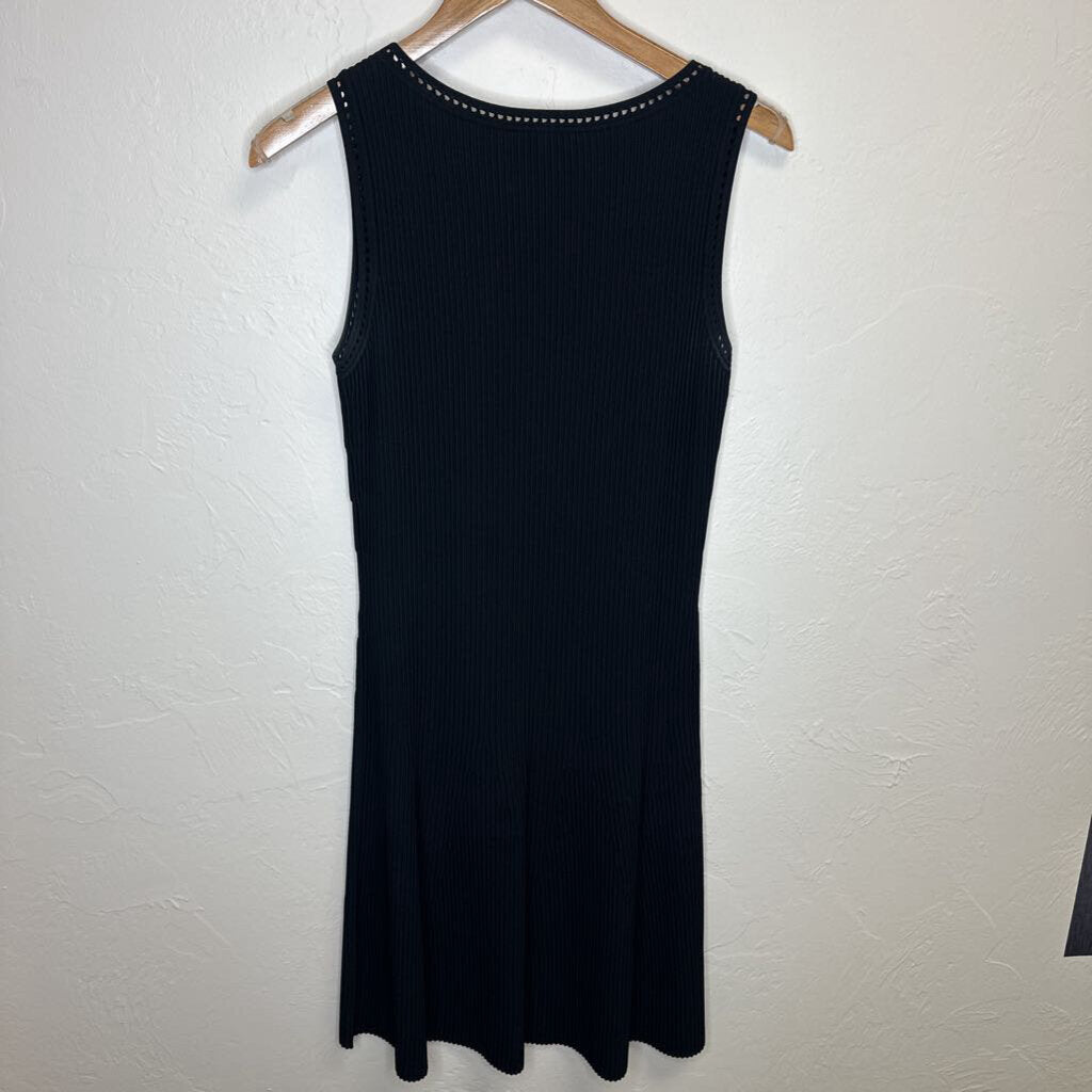 Black A Line Sleeveless Dress