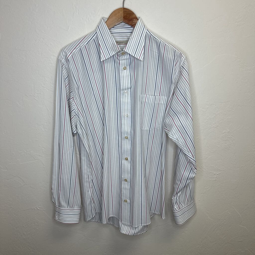 White Striped Button Up Shirt