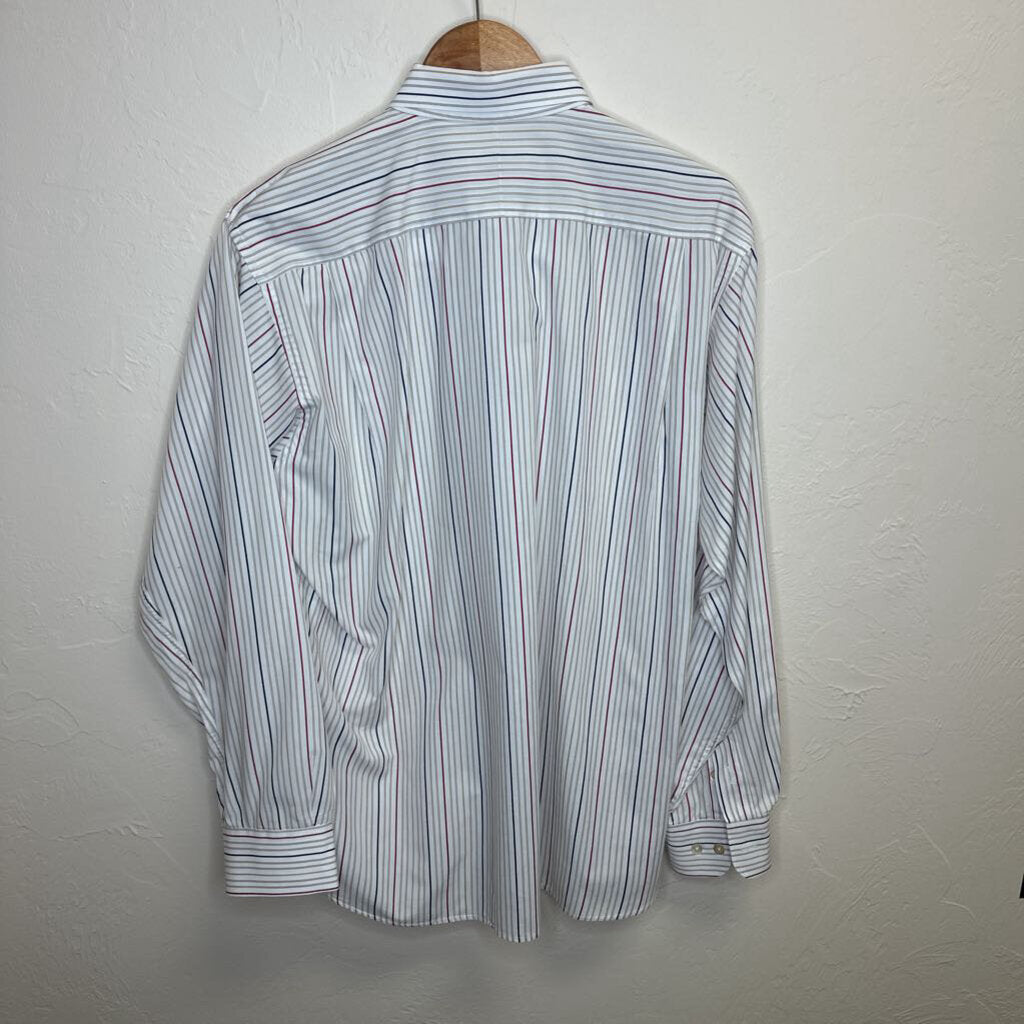 White Striped Button Up Shirt