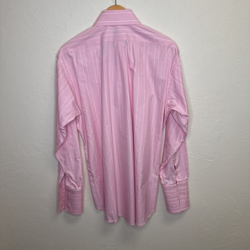 Pink Striped Button Up Shirt