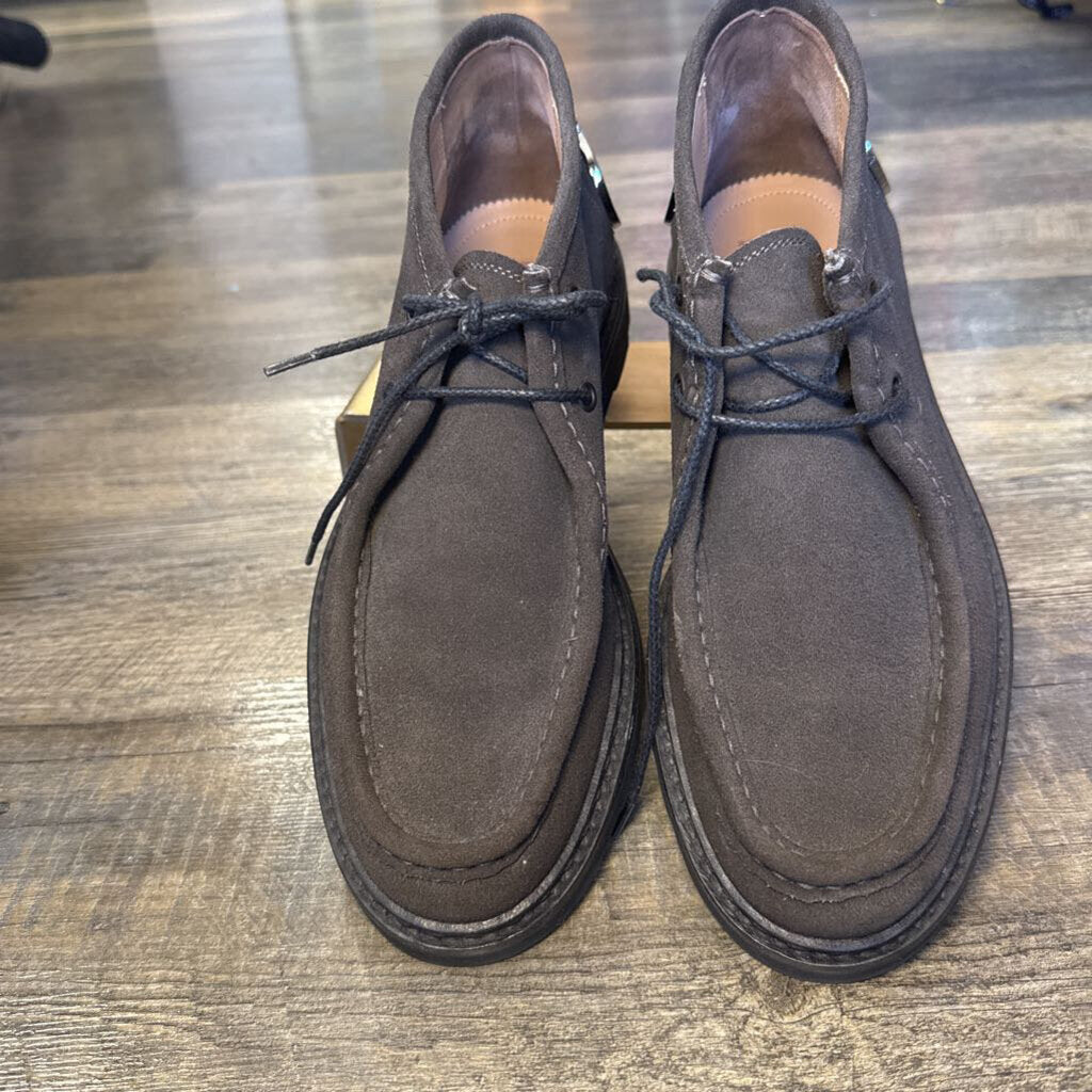 Brown Suede Moccasin Chunky Sole