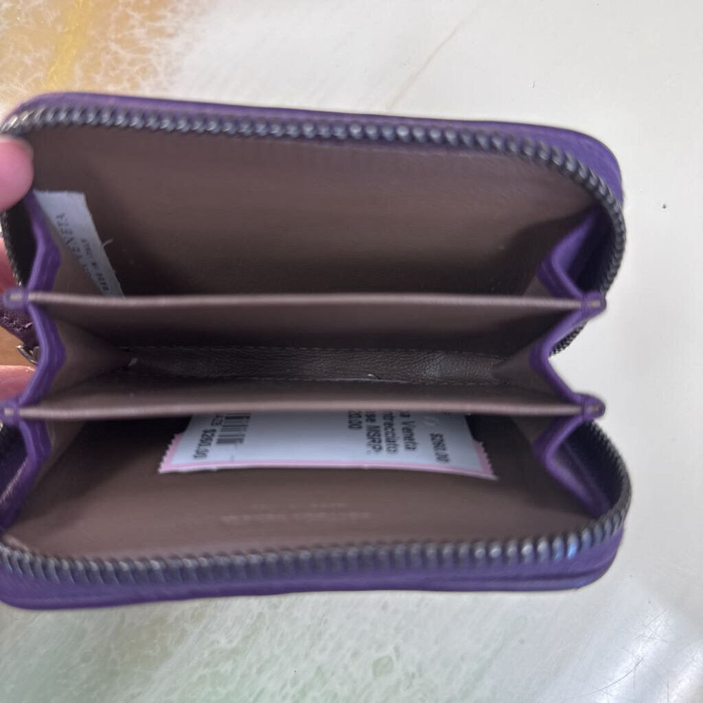 Purple Intrecciato Card Case
