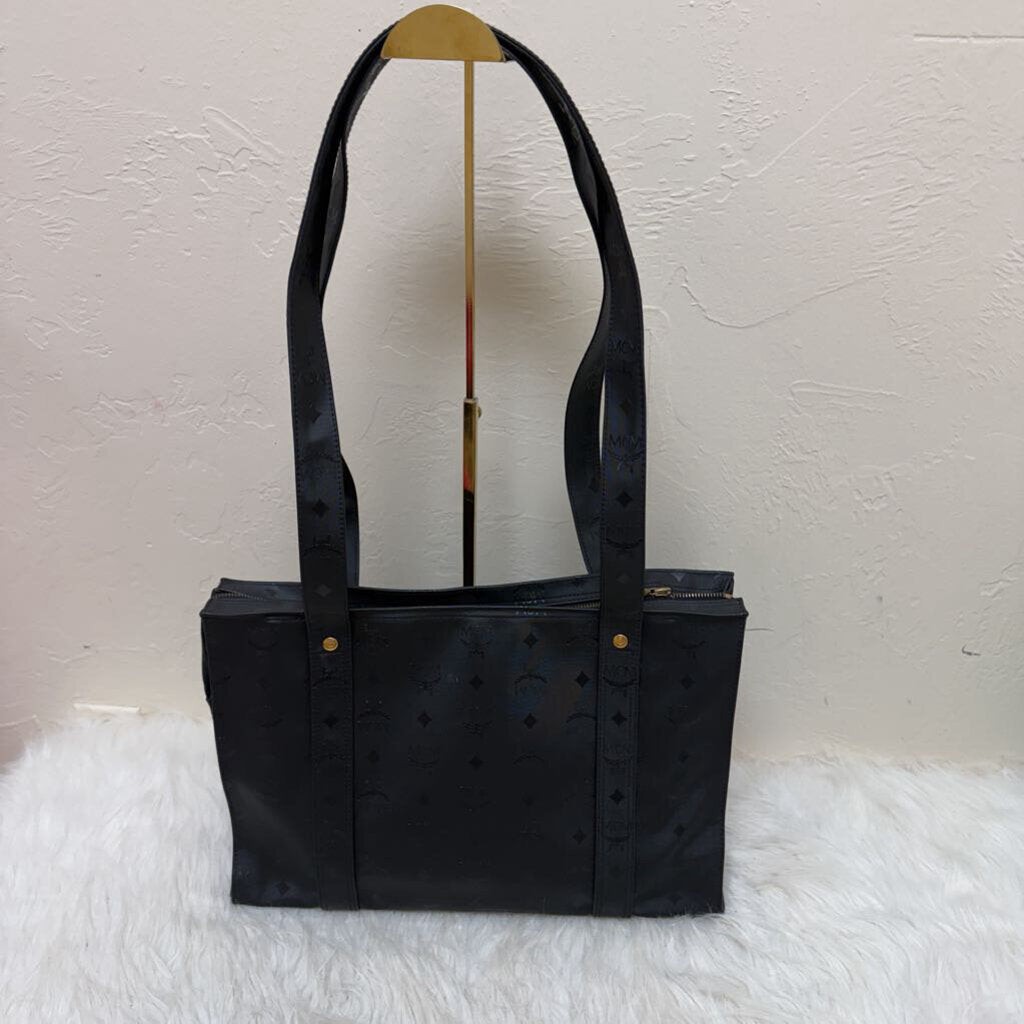 Black Visetos Canvas Tote