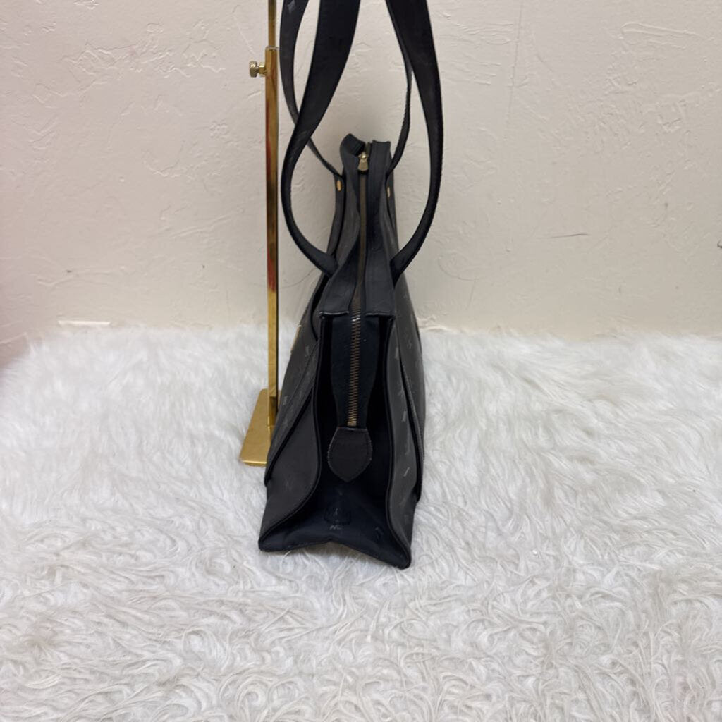 Black Visetos Canvas Tote