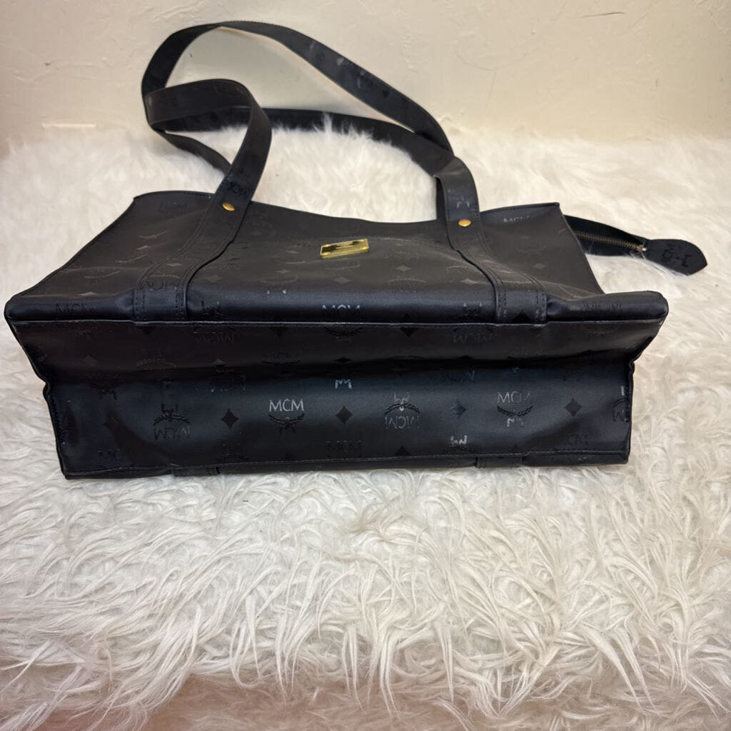 Black Visetos Canvas Tote