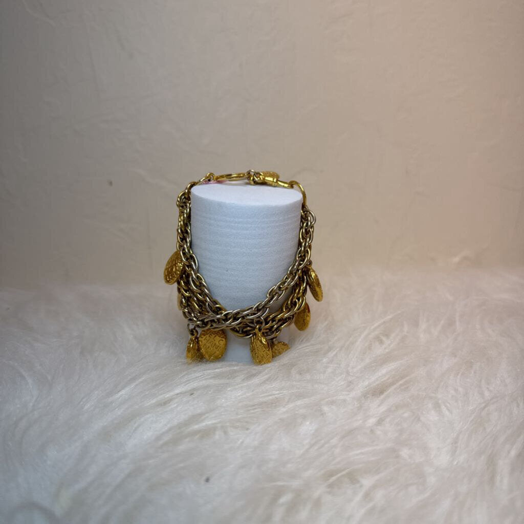 Chanel Vintage Gold Charm Bracelet
