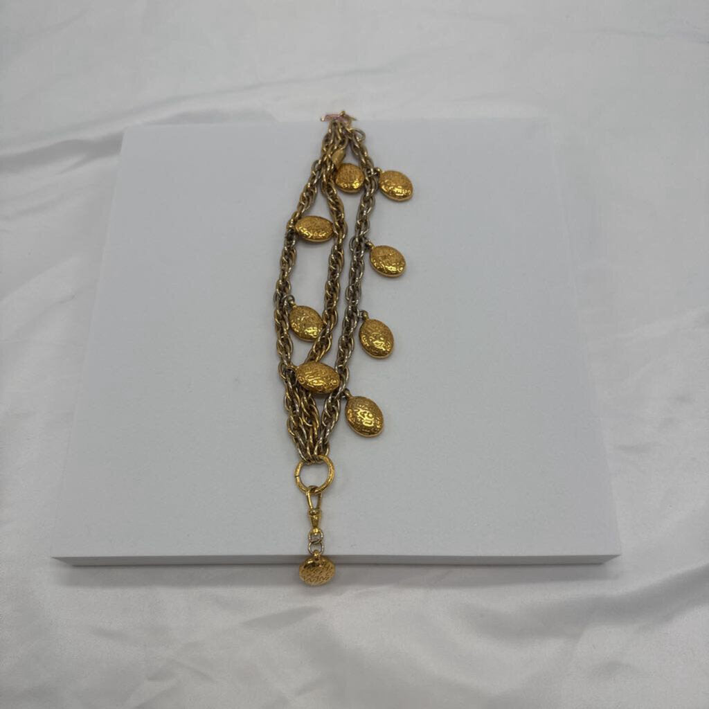 Chanel Vintage Gold Charm Bracelet