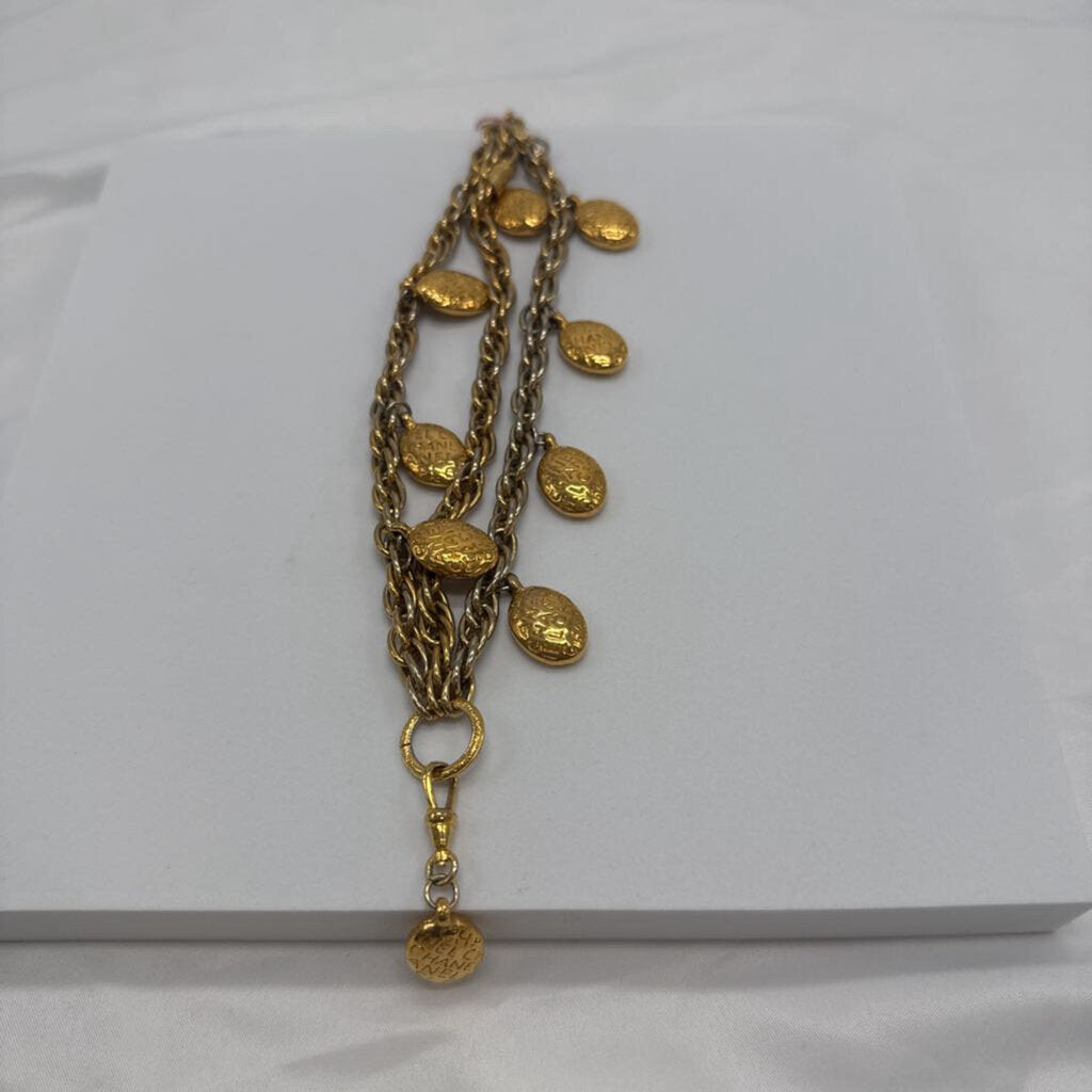 Chanel Vintage Gold Charm Bracelet