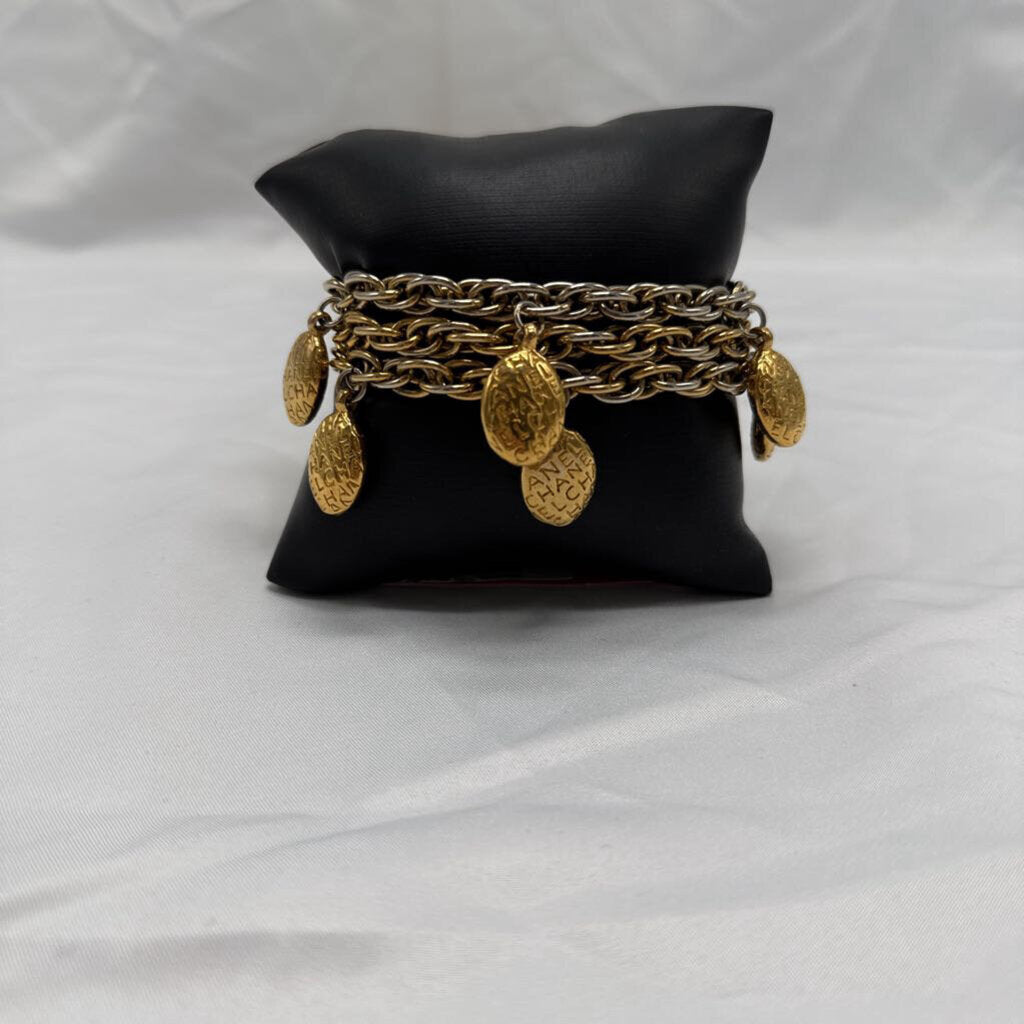 Chanel Vintage Gold Charm Bracelet