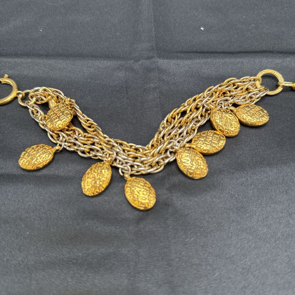 Chanel Vintage Gold Charm Bracelet