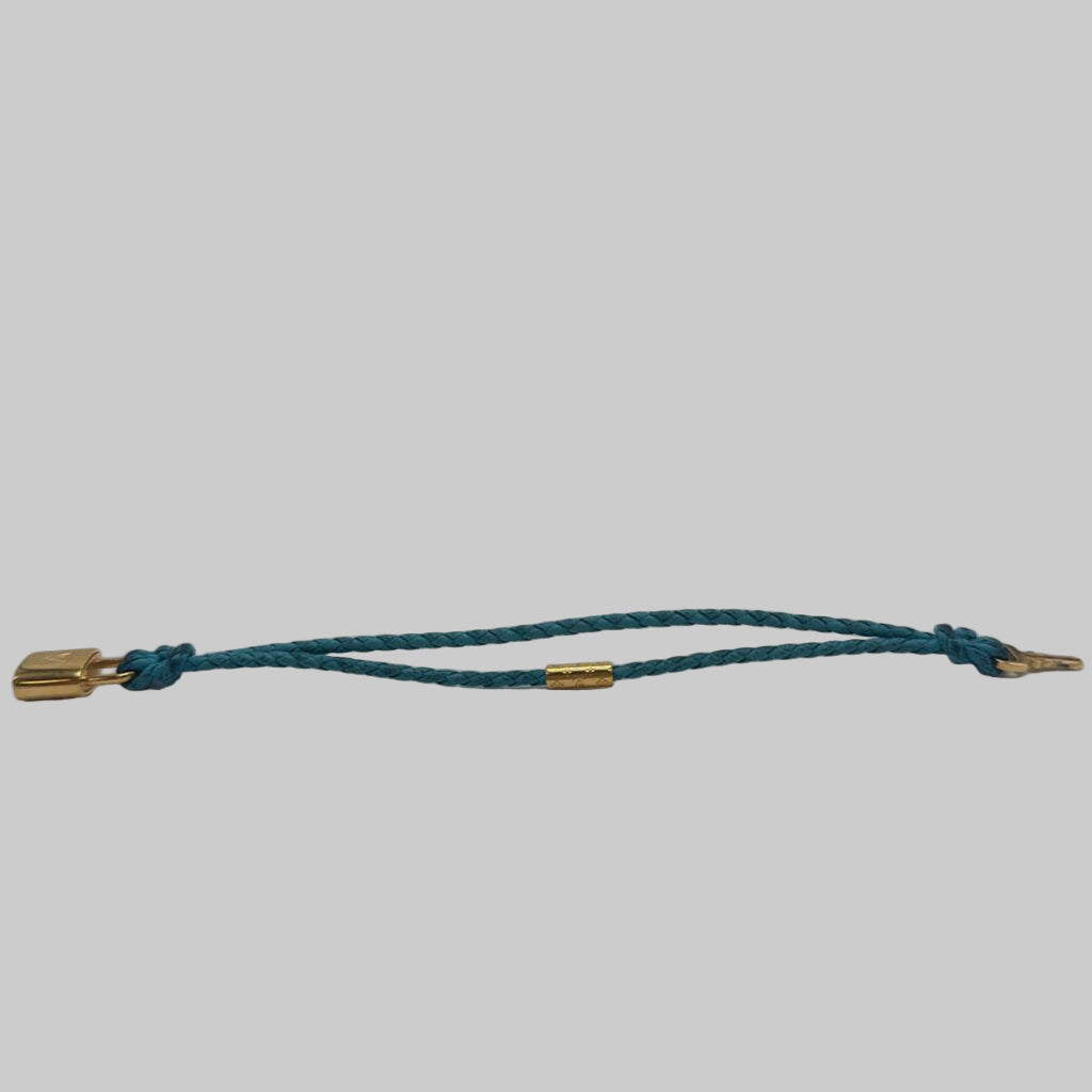 Louis Vuitton Teal Leather Bracelet