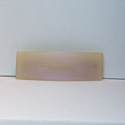 Chanel 00C Enamel Spell-out Hair Barrette