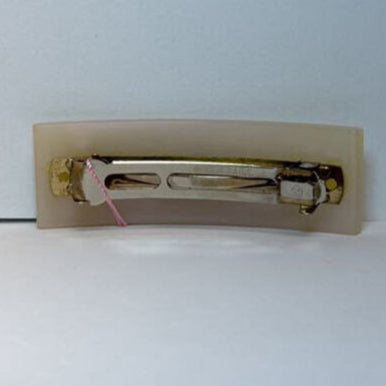 Chanel 00C Enamel Spell-out Hair Barrette