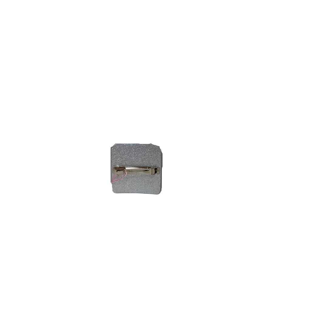 Coco Mark Silver Glitter Hair Barrette