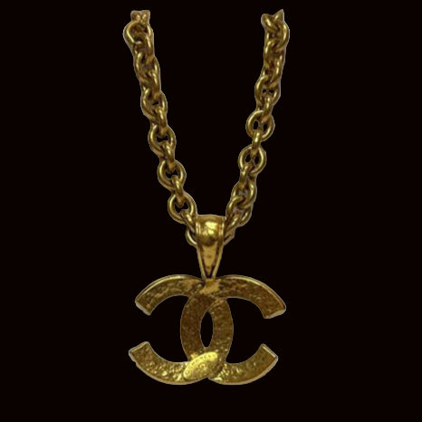 1994 24Karat Gold Plated CC Necklace