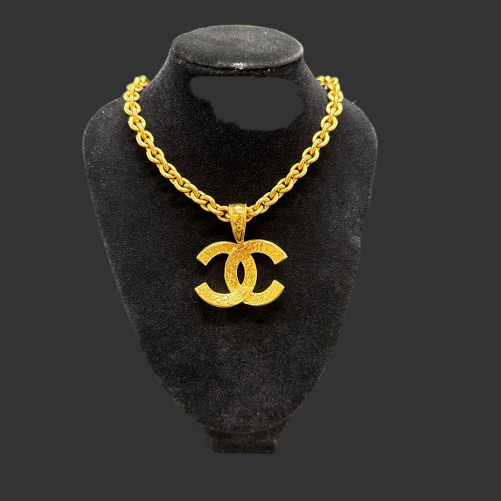 1994 24Karat Gold Plated CC Necklace