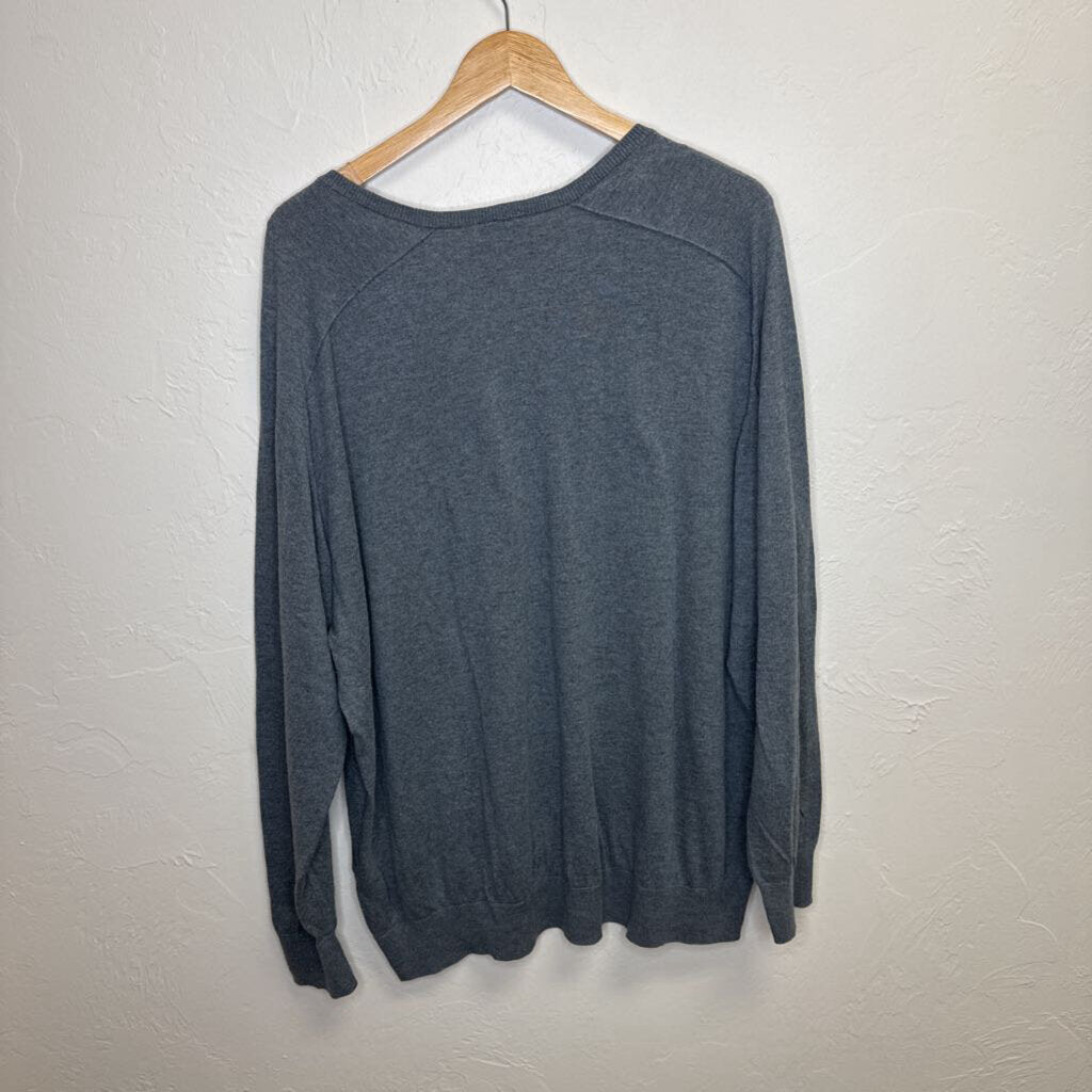 Gray Cashmere LS Sweater