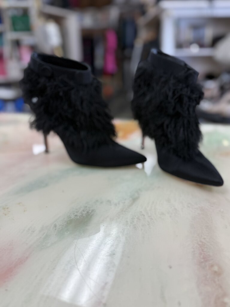 Oterla Feather/ Satin Ankle Boots