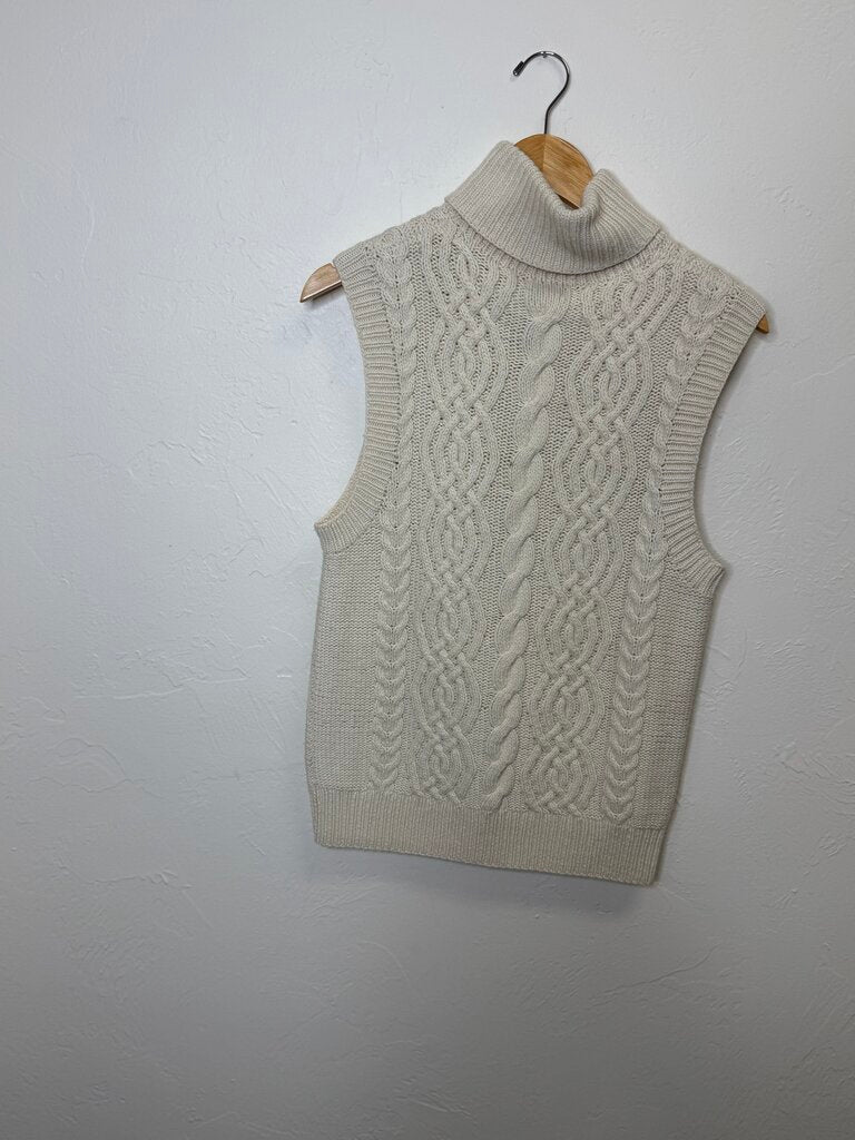 Sleeveless Turtleneck Sweater