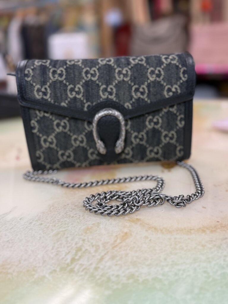 Gucci Dionysus Denim Clutch